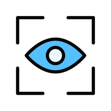 odak simge vektör çizim  