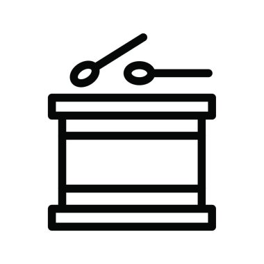 Web simge vektör çizim davul