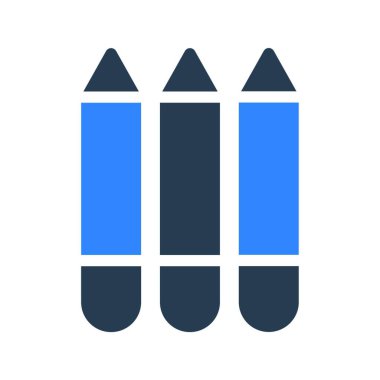  vektör çizim renkli kalemler