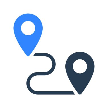 navigasyon simgesi vektör illüstrasyonu 