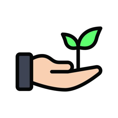 Bitki Bakımı simge vektör çizim