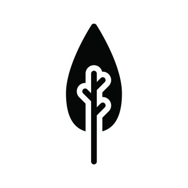 ağaç simgesi vektör illüstrasyonu