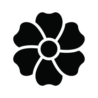 çiçek simgesi vektör illüstrasyonu