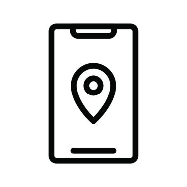 akıllı telefon web simgesi vektör çizimi