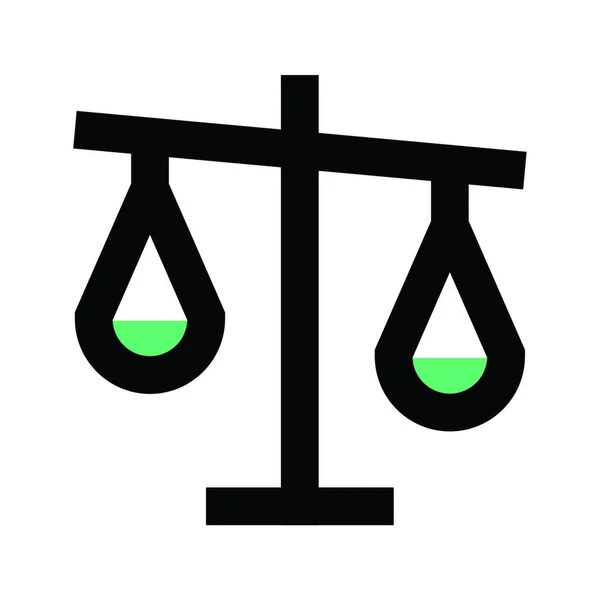 Ikona Justice Vektorová Ilustrace — Stockový vektor
