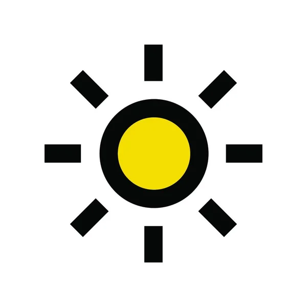 Solar Symbol Vektorillustration — Stockvektor