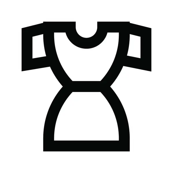 Icona Del Vestito Illustrazione Vettoriale — Vettoriale Stock