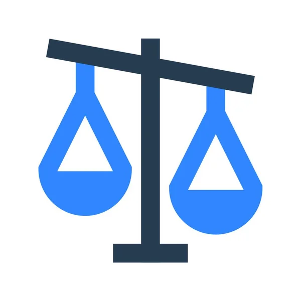 Illustrazione Vettoriale Icona Web Giustizia — Vettoriale Stock