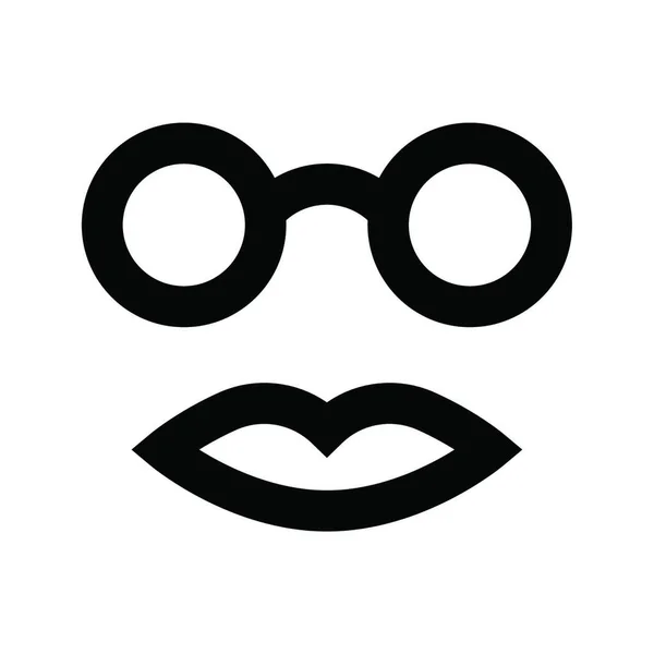 Ikona Okularów Ilustracja Wektora — Wektor stockowy