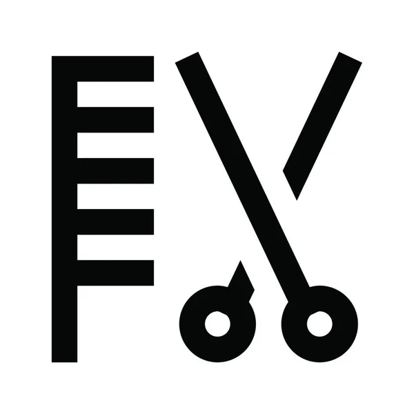 Scissors Web Icon Vector Illustration — Stock Vector