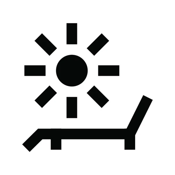 Sonne Symbol Vektorillustration — Stockvektor