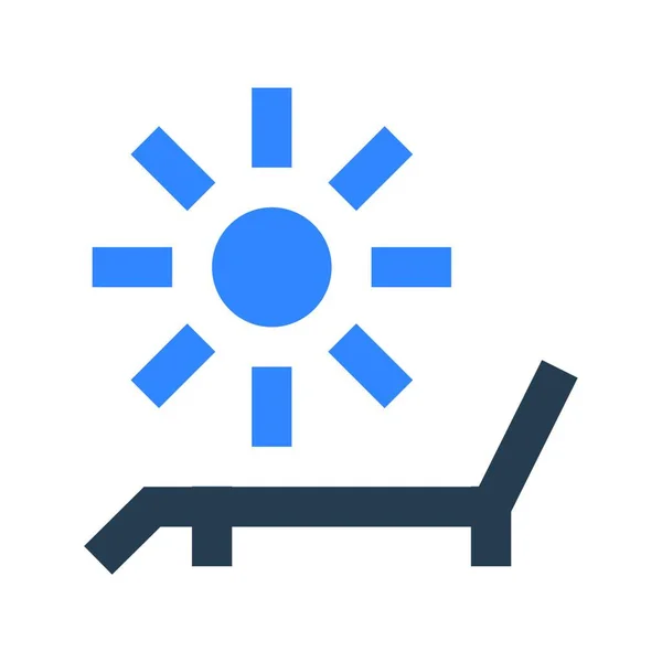 Sol Icono Ilustración Vectorial — Vector de stock