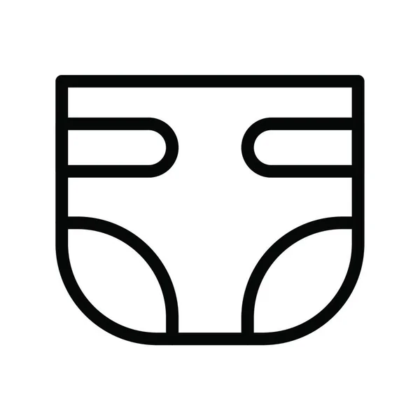 Windel Symbol Vektorillustration — Stockvektor