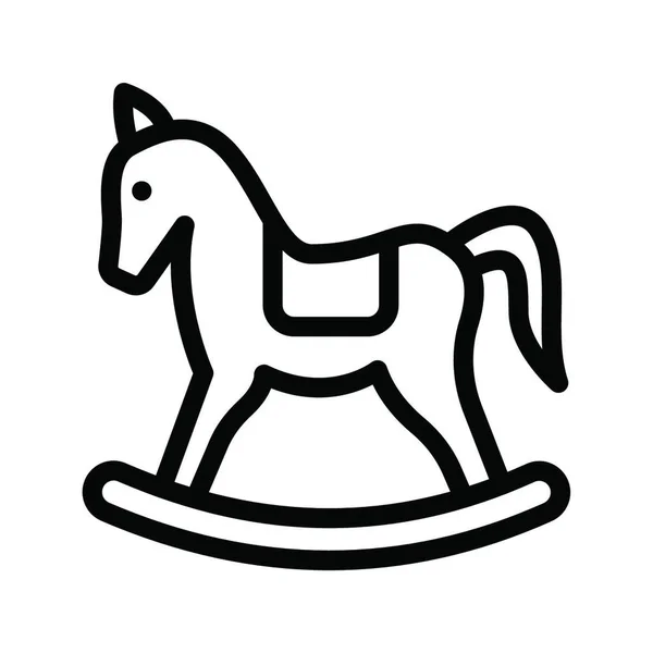 Häst Ikon Vektor Illustration — Stock vektor