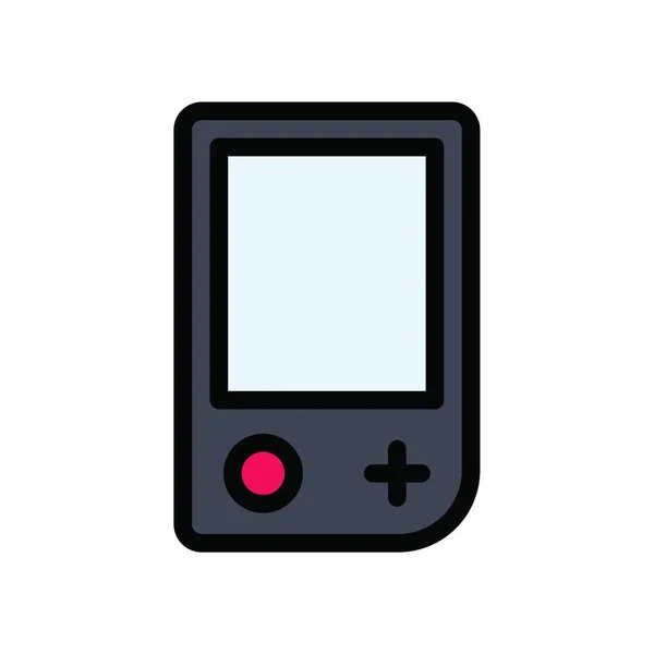 Gamepad Web Icono Vector Ilustración — Vector de stock