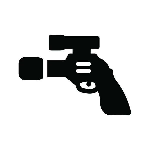 Juguete Pistola Icono Vector Ilustración — Vector de stock