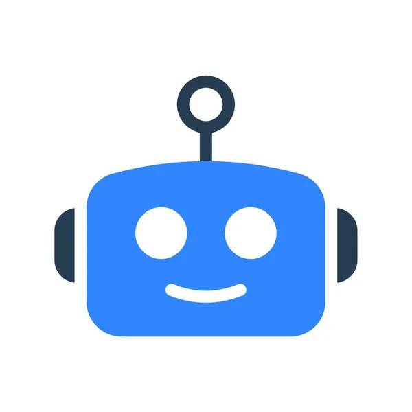 Robot Icono Web Vector Ilustración — Vector de stock