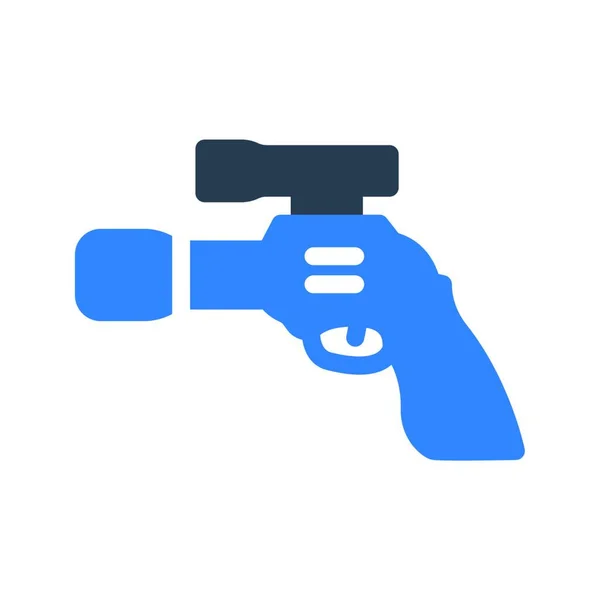 Gun Web Icoon Vector Illustratie — Stockvector