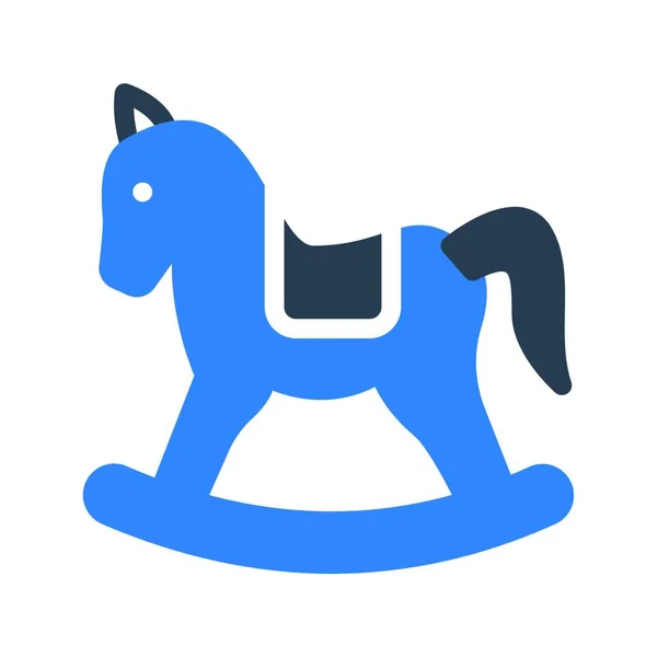 Векторная Иллюстрация Игрушечной Лошади — стоковый вектор