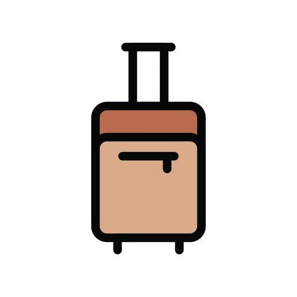 Resväska Ikon Vektor Illustration — Stock vektor