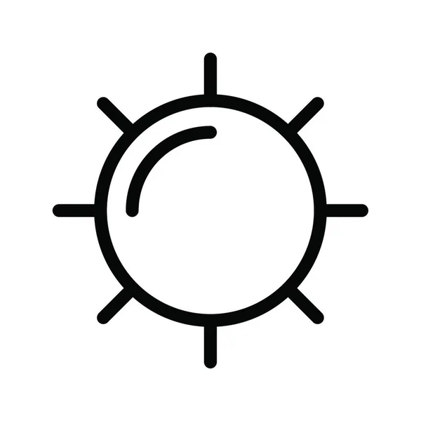 Icône Solaire Illustration Vectorielle — Image vectorielle