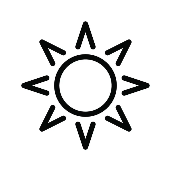 Sommersonne Einfache Vektorillustration — Stockvektor