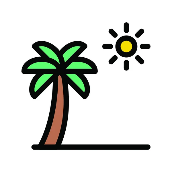 Palm Simple Vector Illustration — Stock Vector