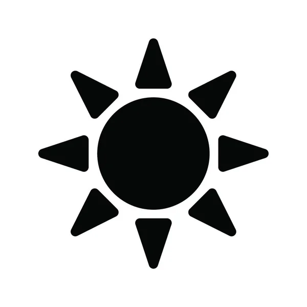 太陽のウェブアイコンベクトル図 — ストックベクタ