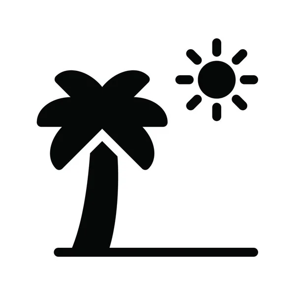 Palm Illustration Vectorielle Simple — Image vectorielle