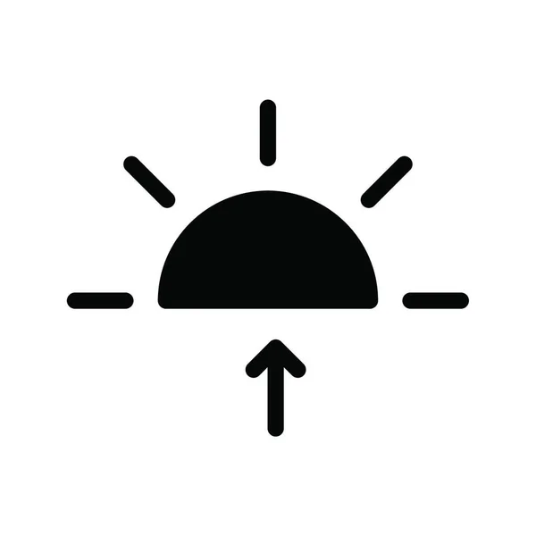 Sunrise Web Icono Vector Ilustración — Vector de stock