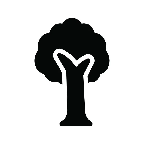 公園の木や単純なベクトル図 — ストックベクタ