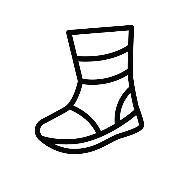 Abbildung Zum Schuh Icon Vektor — Stockvektor