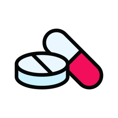 beyaz arkaplanda tabletler simgesi