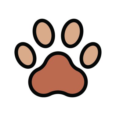 Hayvan ikonu. vektör illüstrasyonu