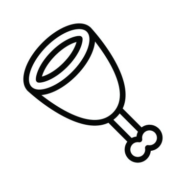 Biftek ikonu, web basit illüstrasyon