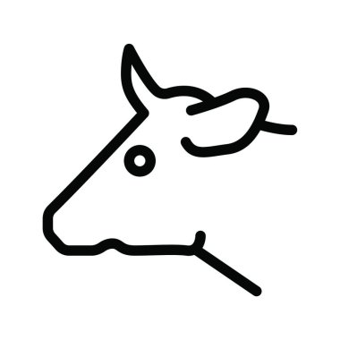 cow  web icon vector illustration
