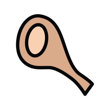 Biftek ikonu, web basit illüstrasyon