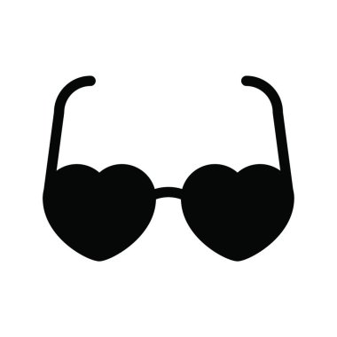 gözlük simgesi, vektör illüstrasyonu