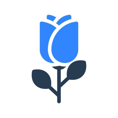 Gül simgesi, vektör çizimi