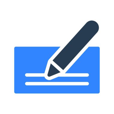 Çek defteri, basit vektör çizimi