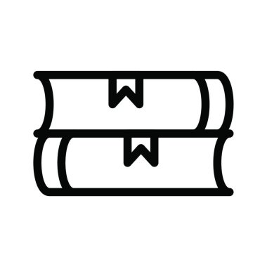 Yer imli kitaplar, basit vektör çizimi