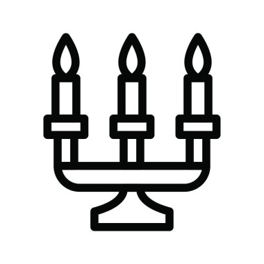 Şamdan, basit vektör çizimi