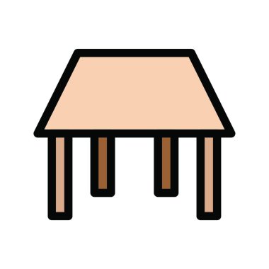 tablo, basit vektör illüstrasyonu