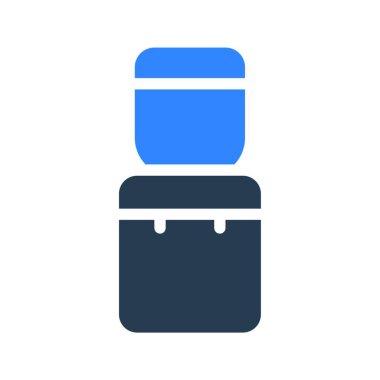 Soğutucu simgesi, vektör illüstrasyonu 