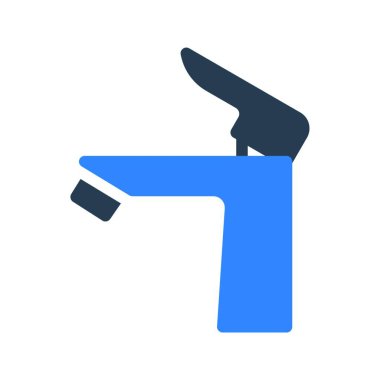 su musluğu, basit vektör illüstrasyonu