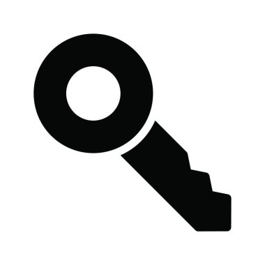 Anahtar simgesi vektör illüstrasyonu 