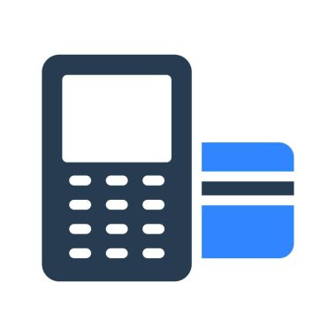 edc makine simgesi, vektör illüstrasyonu 