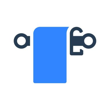 havlu ikonu vektör illüstrasyonu 