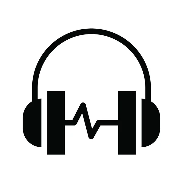 Headphones Icon Web Simple Illustration — Stock Vector