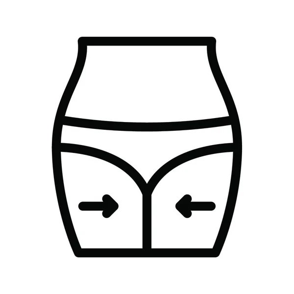 Thigh Icon Vector Illustration — Stock Vector